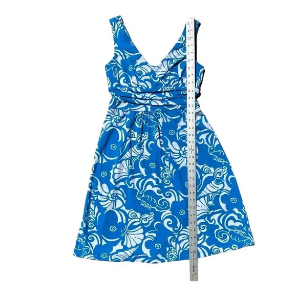 LILLY PULITZER Shianne Azure Ariel Blue Tides Dress sz XS Sleeveless NWOT - Picture 5 of 8